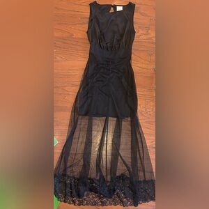 Nom de plume by yaya Fiona black maxi dress EUC size small